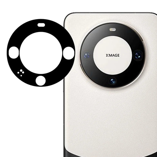 For Huawei Mate 60 Pro / 60 Pro+ Tempered Glass Lens Film Silk Printing Black Phone Camera Lens Protector - 1