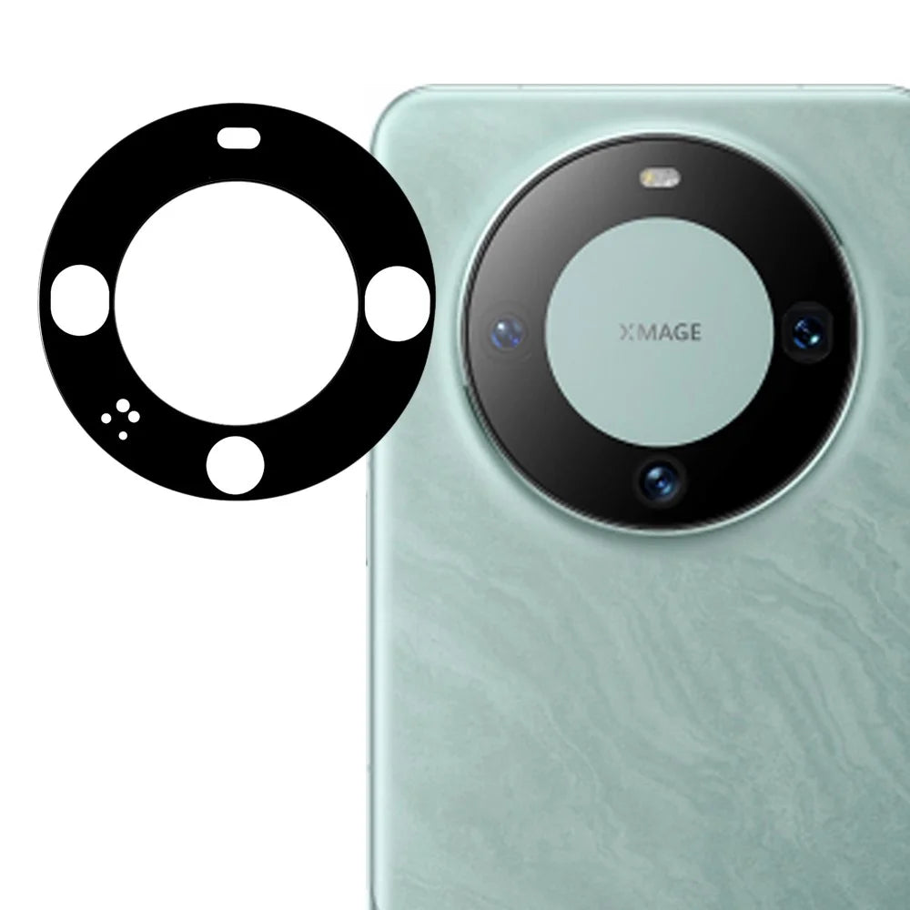 Tempered Glass Lens Protector for Huawei Mate 60 Silk Printing Black Phone Camera Lens Film - 1