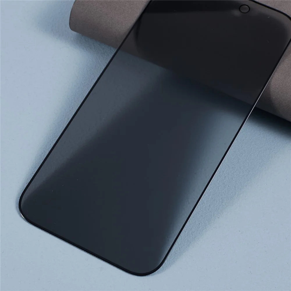 Anti-spy Film for iPhone 15 , Silk Printing Black Edge Corning Gorilla Glass Screen Protector - 6
