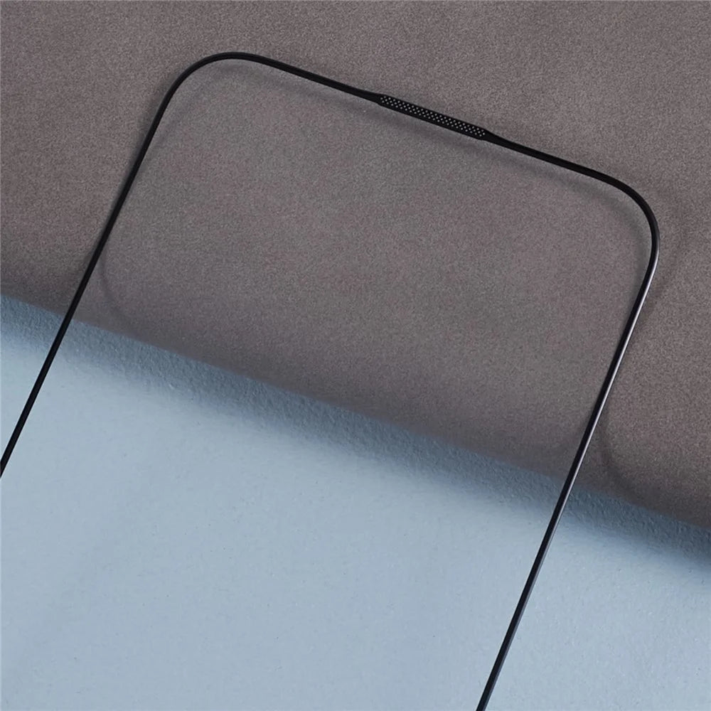 For iPhone 15 Corning Gorilla Glass Silk Printing Screen Protector Black Edge HD Clear Film - 5