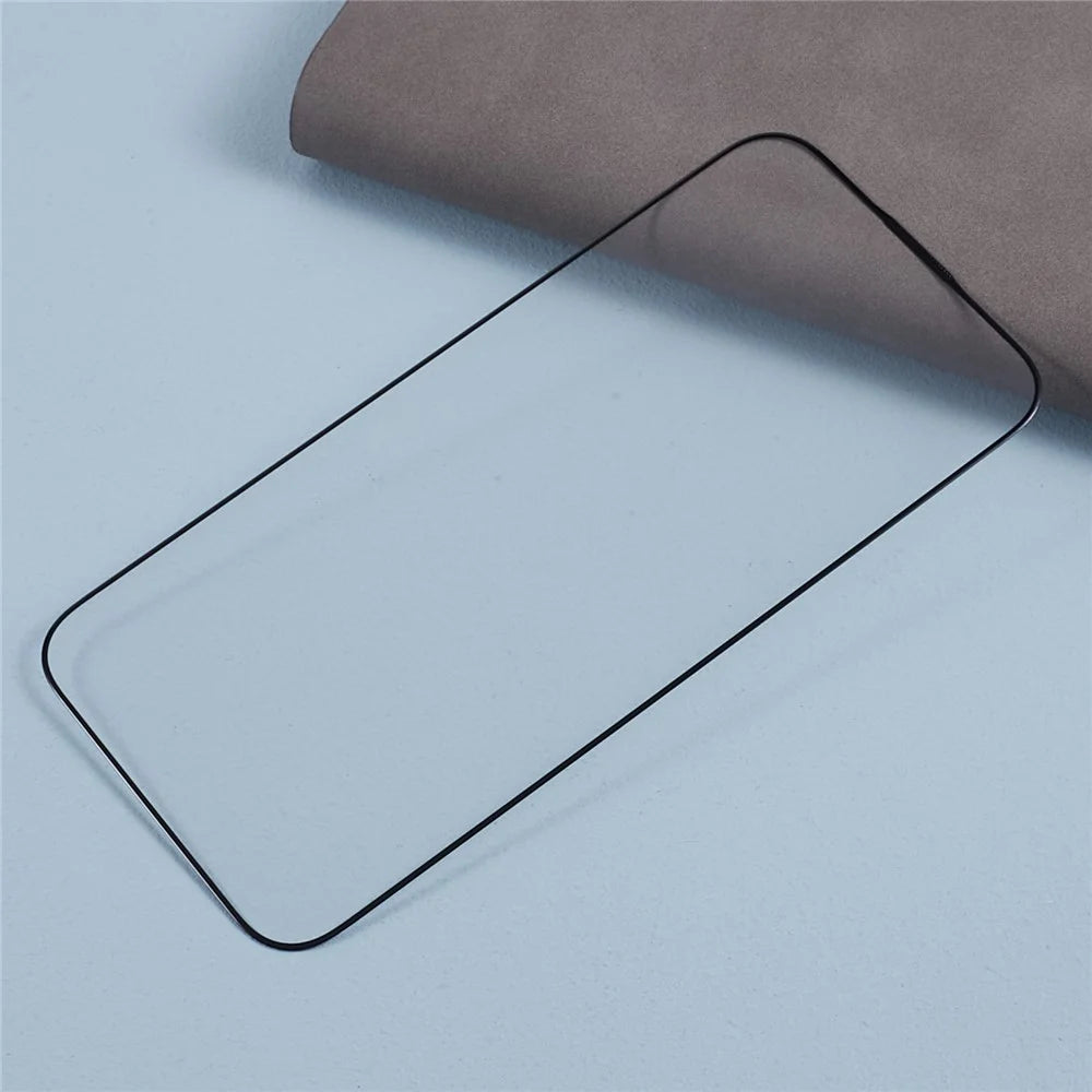 For iPhone 15 Corning Gorilla Glass Silk Printing Screen Protector Black Edge HD Clear Film - 7