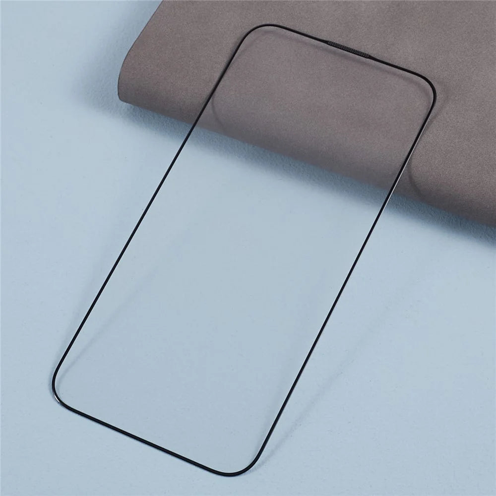 For iPhone 15 Pro Max HD Clear Anti-scratch Film Corning Gorilla Glass Silk Printing Black Edge Screen Protector - 4