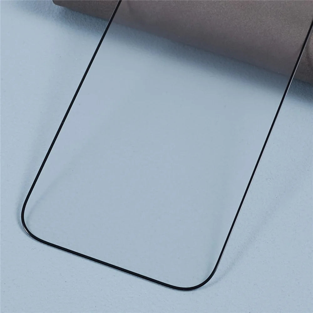 For iPhone 15 Pro Anti-explosion Matte Corning Gorilla Glass Screen Protector Silk Printing Black Edge Film - 6