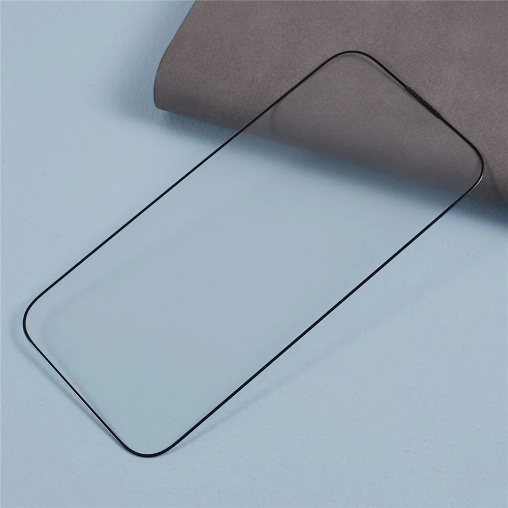 For iPhone 15 Pro Anti-explosion Matte Corning Gorilla Glass Screen Protector Silk Printing Black Edge Film - 7
