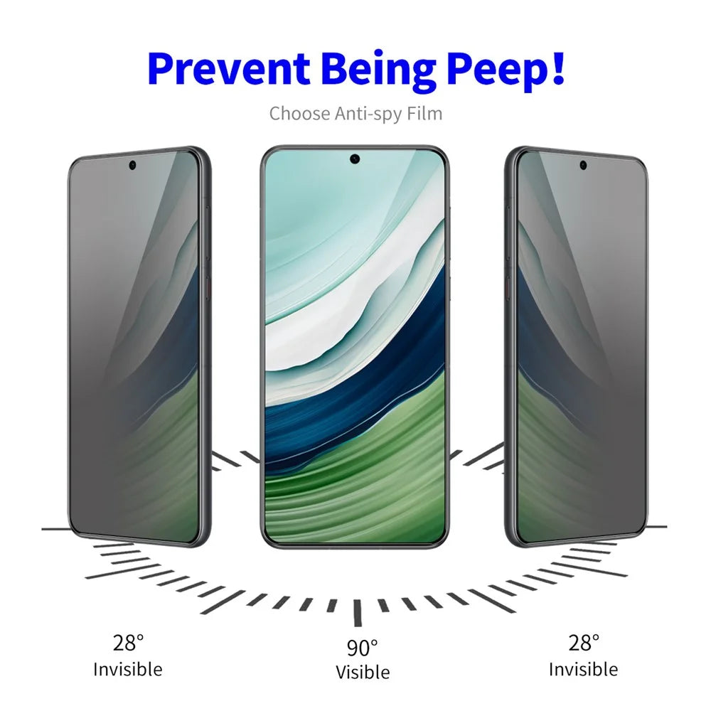 ENKAY HAT PRINCE For Huawei Mate 60 Privacy Screen Protector Tempered Glass 28-degree Anti-glare Film - 3