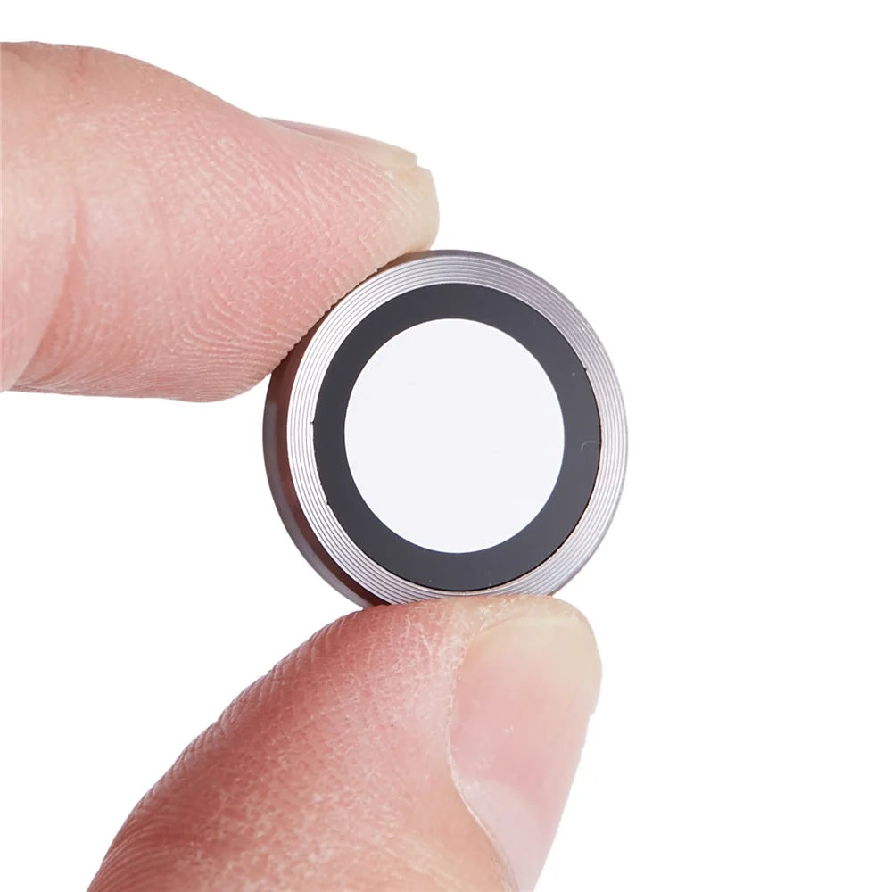 For iPhone 15 Pro / 15 Pro Max 1 Set Camera Lens Protector Metal Ring Tempered Glass Electroplating CD Vein Lens Film - Purple - 5