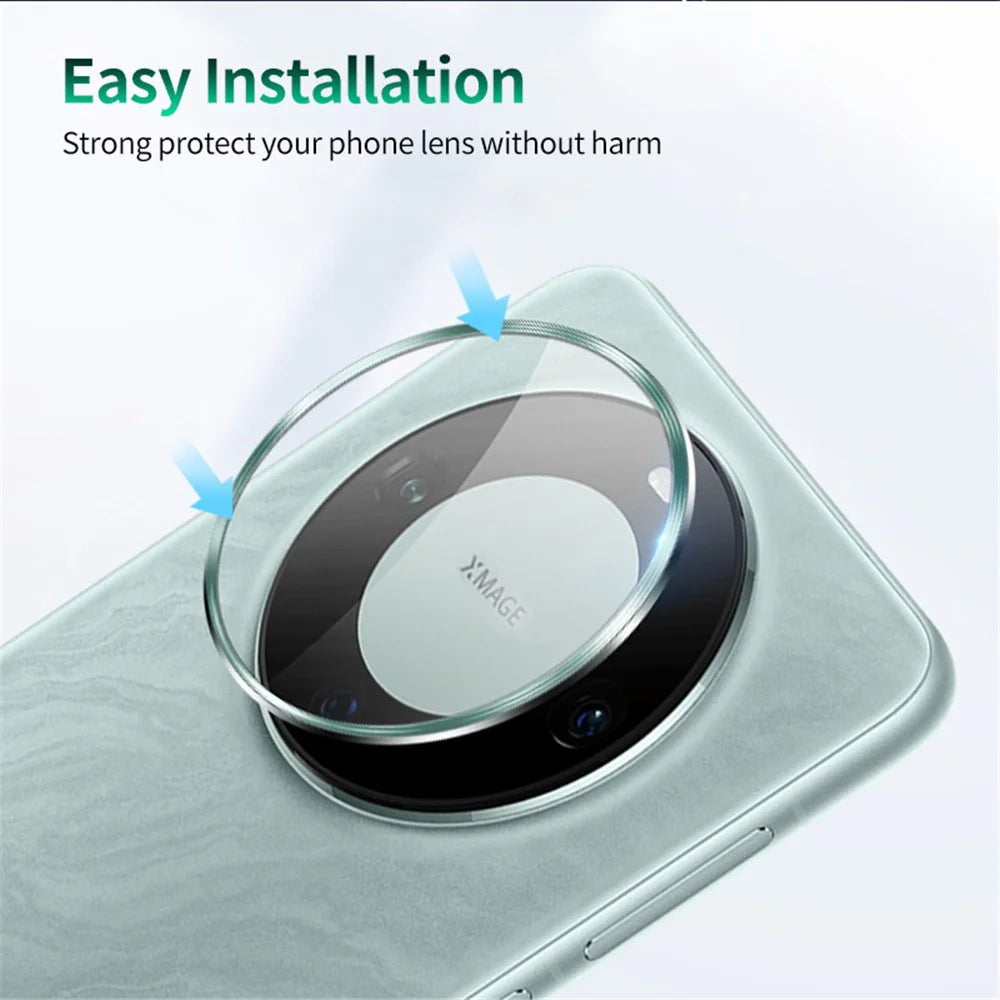 ENKAY HAT PRINCE For Huawei Mate 60 Pro  /  Mate 60 Pro+ Camera Lens Film Tempered Glass + Aluminum Alloy Lens Protector - Cyan - 7