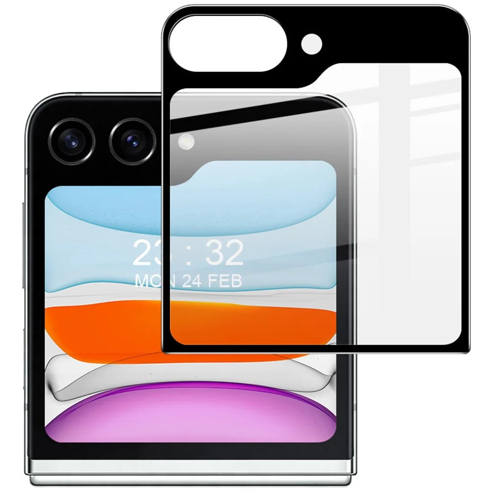 IMAK For Samsung Galaxy Z Flip5 5G Rear Small Screen Protector Tempered Glass Full Cover Film - 1