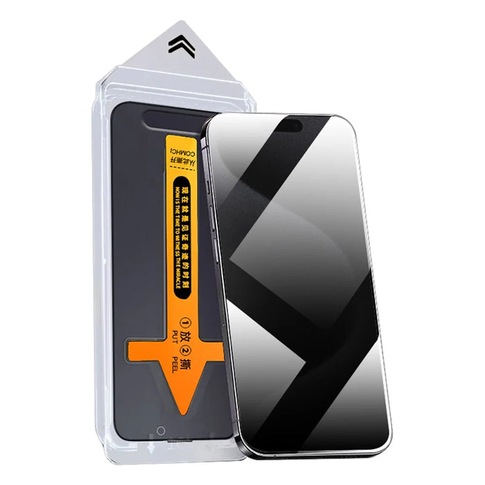 RURIHAI For iPhone 15 Pro Max Anti-Spy AGC Glass Film Anti-Dust Full Screen Protector - 1