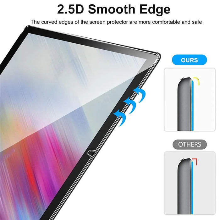 For Samsung Galaxy Tab A11+ / A9+ Screen Protector Full Coverage 2.5D Straight Edge Tempered Glass Film - 4