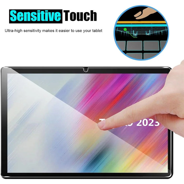 For Samsung Galaxy Tab A11+ / A9+ Screen Protector Full Coverage 2.5D Straight Edge Tempered Glass Film - 6