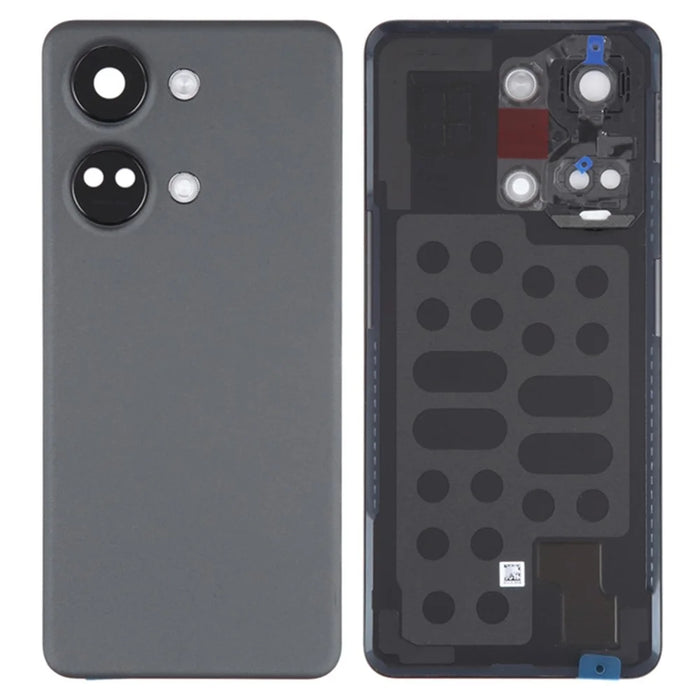 For OnePlus Ace 2V PHP110 OEM Cellphone Battery Housing with Adhesive Sticker + Camera Lens Cover - Black - 1