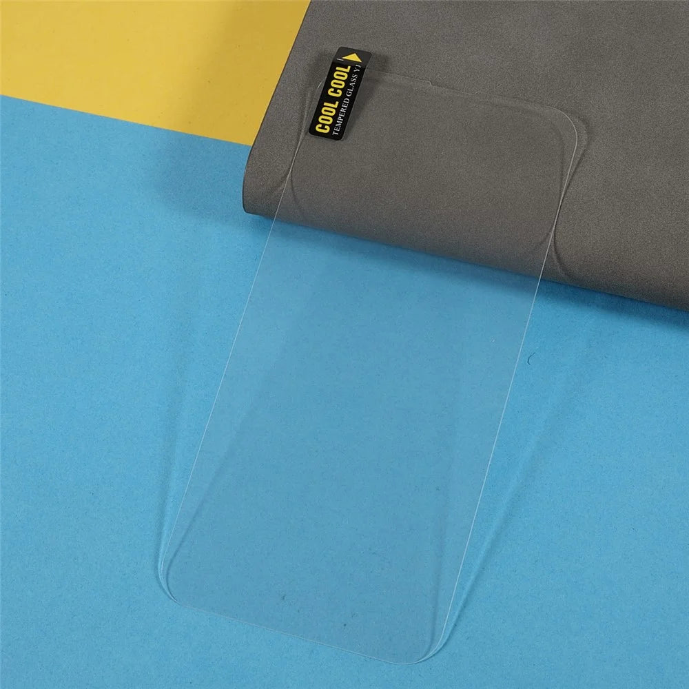 For iPhone 15 Pro Max Screen Protector Electroplating Anti-fingerprint 3D Large Arc Edge Screen Film - 6