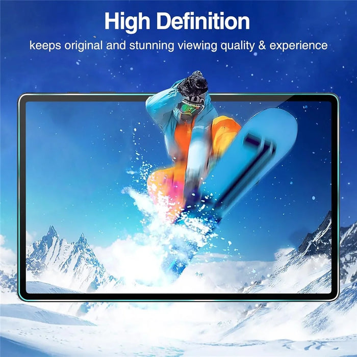 For Samsung Galaxy Tab S9 FE+ Tablet Screen Protector Arc Edge Tempered Glass HD Clear Film - 4