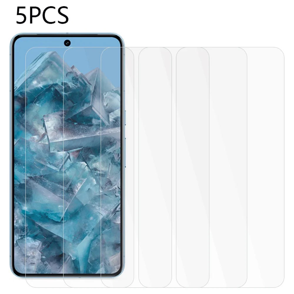 5PCS For Google Pixel 8 Pro Tempered Glass Film 2.5D 0.3mm Anti-explosion Screen Protector - 1