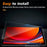 For Samsung Galaxy Tab S11 / S10 Lite / S10 FE / S9 FE Tempered Glass Screen Protector 2.5D Straight Edge Film - 4