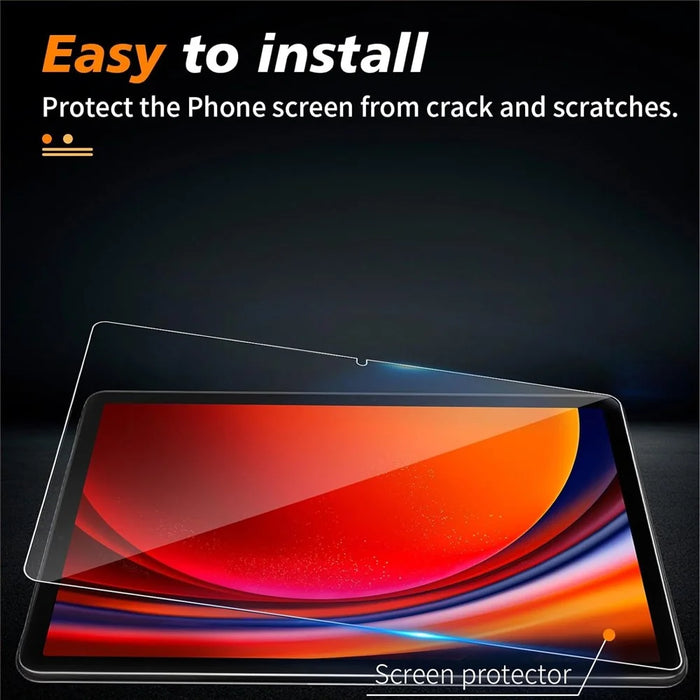 For Samsung Galaxy Tab S11 / S10 Lite / S10 FE / S9 FE Tempered Glass Screen Protector 2.5D Straight Edge Film - 4