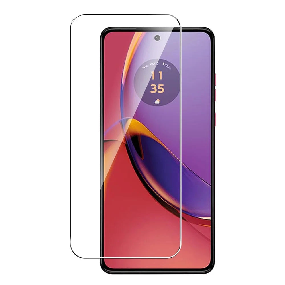 For Motorola Moto G84 5G 9H High Aluminum-silicon Glass Screen Protector 0.2mm Arc Edges Clear Film - 1
