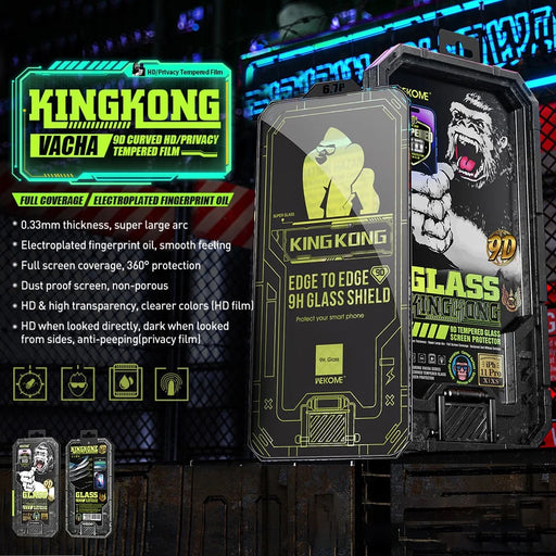 WEKOME King Kong Vacha Series For iPhone 15 Plus Anti-Spy Film 9D Curved High Aluminum-silicon Glass Screen Protector - 2