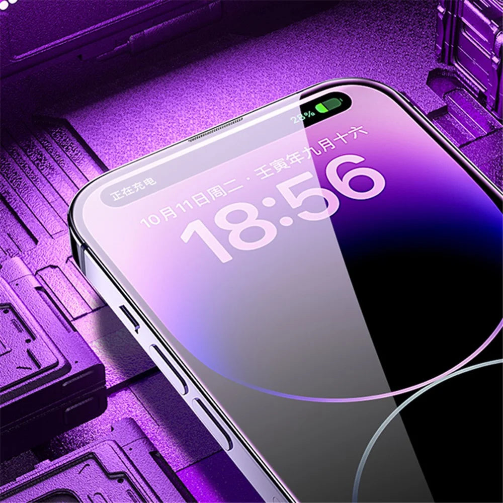 WEKOME KingKong Series 9D Arc Tempered Glass Screen Protector for iPhone 15 Pro Clear Corning Gorilla Glass Film - 6