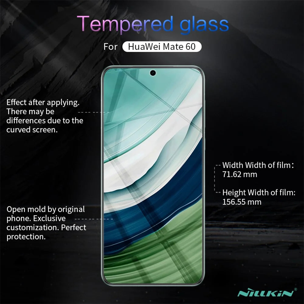 NILLKIN H+Pro for Huawei Mate 60 Screen Protector Fingerprint Free AGC Glass HD Clear Screen Film - 3