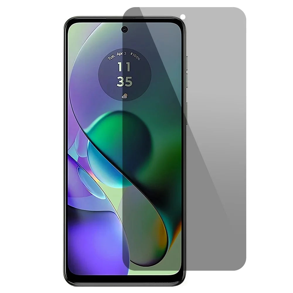 For Motorola Moto G54 5G Anti-spy Film Full Covering Tempered Glass Phone Screen Protector - 1