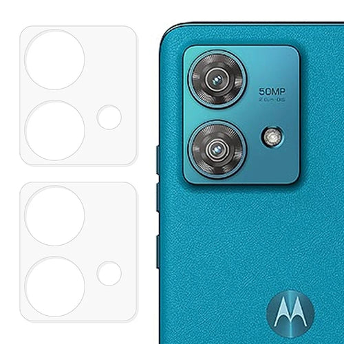 2Pcs For Motorola Edge 40 Neo 5G Camera Lens Protector 3D Arc Edge Ultra HD Tempered Glass Lens Film - 1