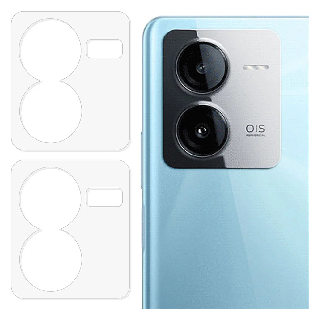 2Pcs For vivo iQOO Z8x 5G / iQOO Z8 (China) 5G Camera Lens Protector Tempered Glass 3D Arc Edge Rear Lens Film - 1