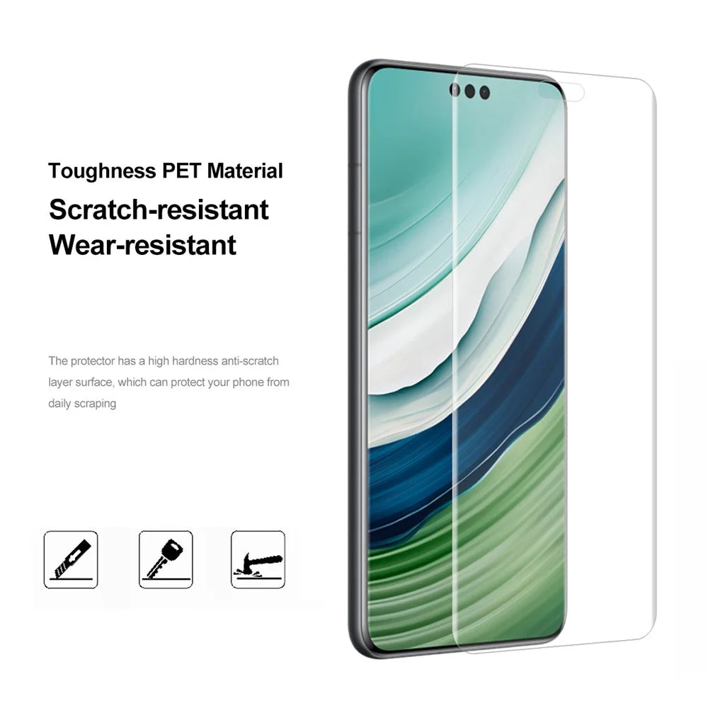 ENKAY HAT PRINCE 5Pcs  /  Pack For Huawei Mate 60 Pro / 60 Pro+ 3D Curved Screen Protector Hot Bending HD Clear Full Cover PET Film - 5