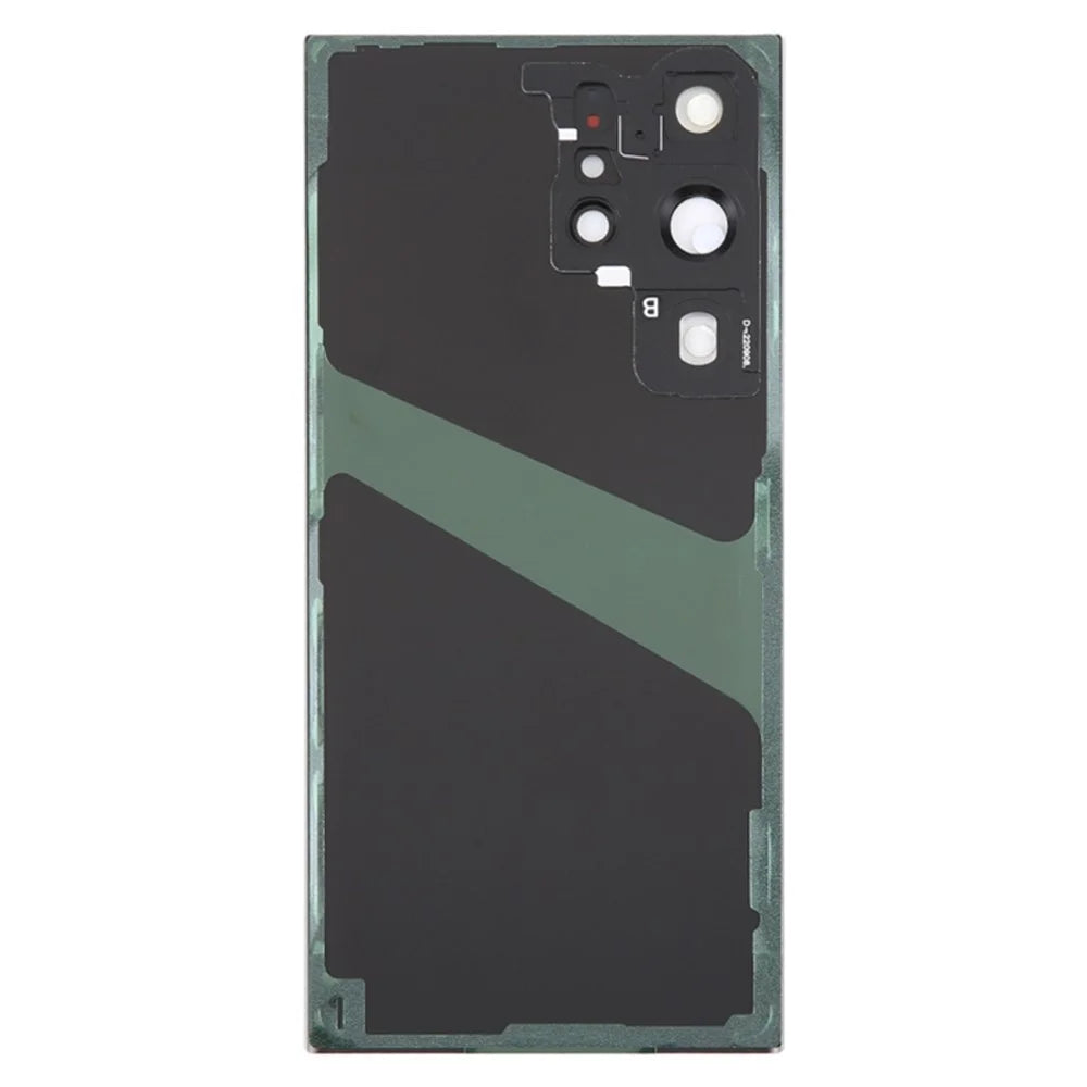 For Samsung Galaxy S23 Ultra S918 Phone Battery Housing with Adhesive Sticker + Camera Lens Cover (without Logo) - Black - 3