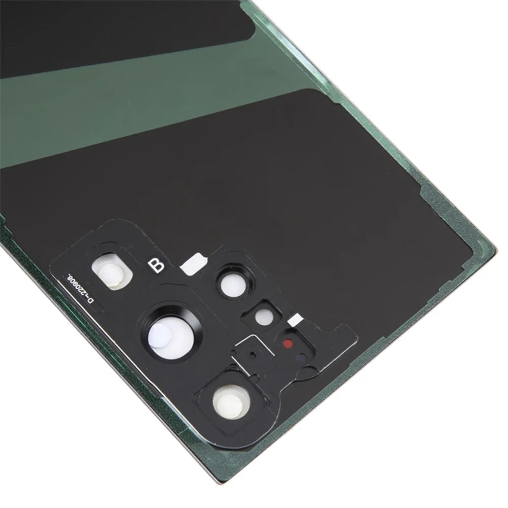 For Samsung Galaxy S23 Ultra S918 Phone Battery Housing with Adhesive Sticker + Camera Lens Cover (without Logo) - Black - 5