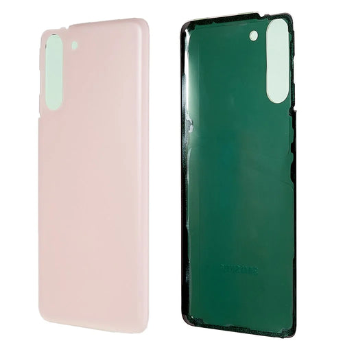For Samsung Galaxy S21 5G G991 Battery Housing Cover with Adhesive Sticker Repair Parts (without Logo) - Pink - 1