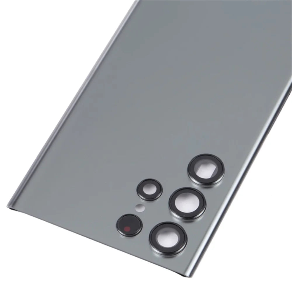 For Samsung Galaxy S22 Ultra 5G S908 Replacement Battery Housing with Adhesive Sticker + Lens Cover (without Logo) - Grey - 4