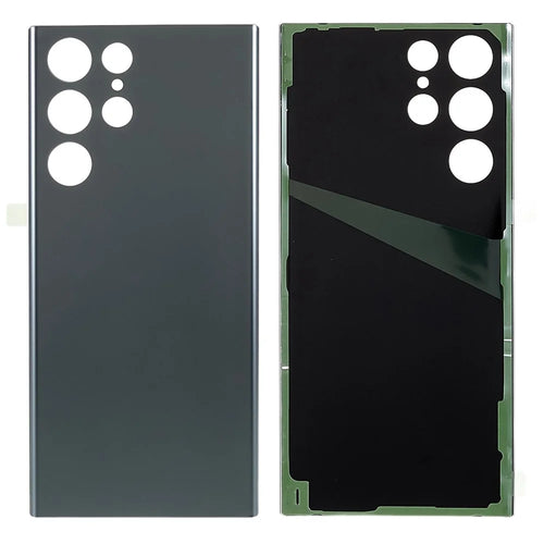 For Samsung Galaxy S22 Ultra 5G S908 Battery Housing Cover with Adhesive Sticker Replace Parts (without Logo) - Grey - 1