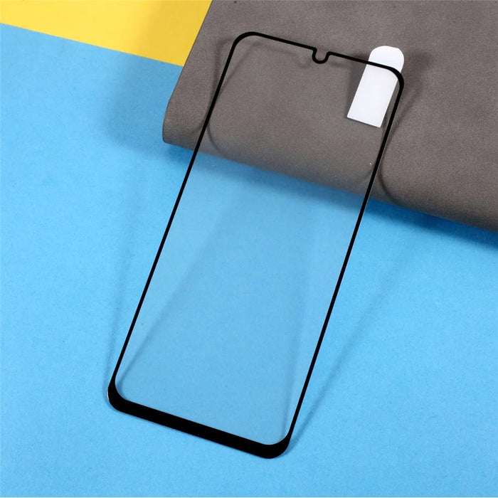 For Samsung Galaxy A05 4G Tempered Glass Electroplating Anti-Fingerprint Silk Printing Full Glue Screen Protector - 3