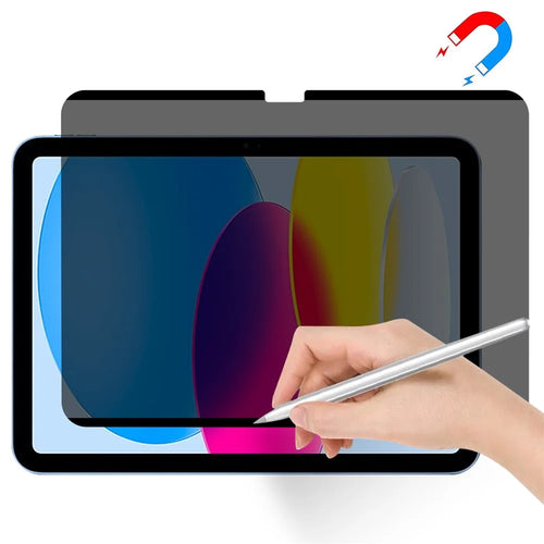 For iPad (2025) / 10.9 (2022) Magnetic Anti-Spy Screen Protector Paper-Like Matte Tablet PET Film - 1