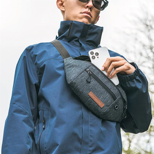 ROCKBROS H33 Polyester Waist Bag Adjustable Crossbody Bag Portable Cycling Camping Chest Bag - 2