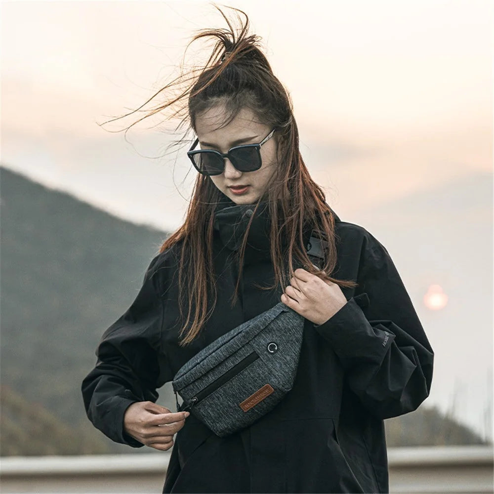 ROCKBROS H33 Polyester Waist Bag Adjustable Crossbody Bag Portable Cycling Camping Chest Bag - 6