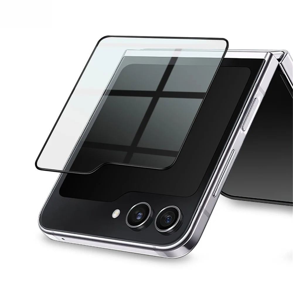 IMAK 1 Set For Samsung Galaxy Z Flip5 5G Rear Small Screen Protector Tempered Glass Full Covering Film - 4