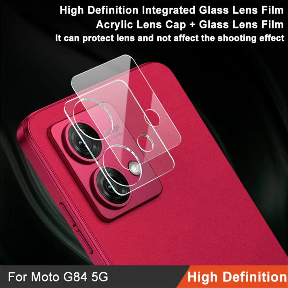IMAK Lens Protector for Motorola Moto G84 5G Integrated Tempered Glass Lens Film + Acrylic Lens Cap - 2
