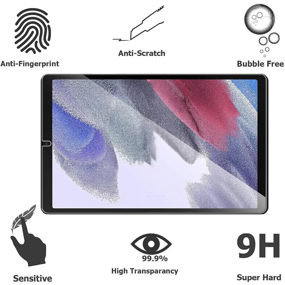 2Pcs For Samsung Galaxy Tab A11 / A9 2.5D 9H Hardness Screen Protector Tempered Glass Full Cover Film - 3