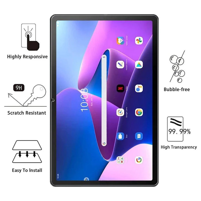 2Pcs For Lenovo Tab P11 Pro Gen 2 Tablet Screen Protector 2.5D Tempered Glass Full Cover Screen Film - 2