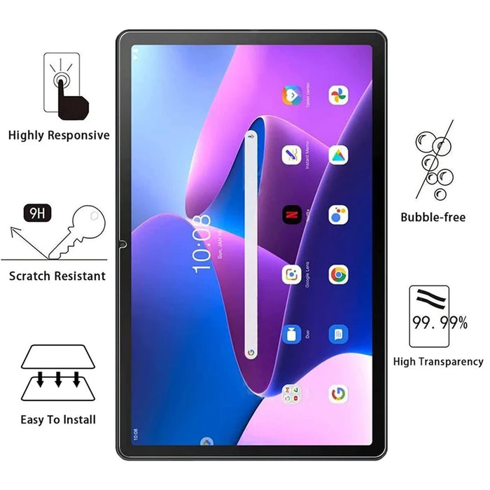 2Pcs For Lenovo Tab M10 (Gen 3) 2.5D Full Screen Protector Tempered Glass HD Clear Film - 2