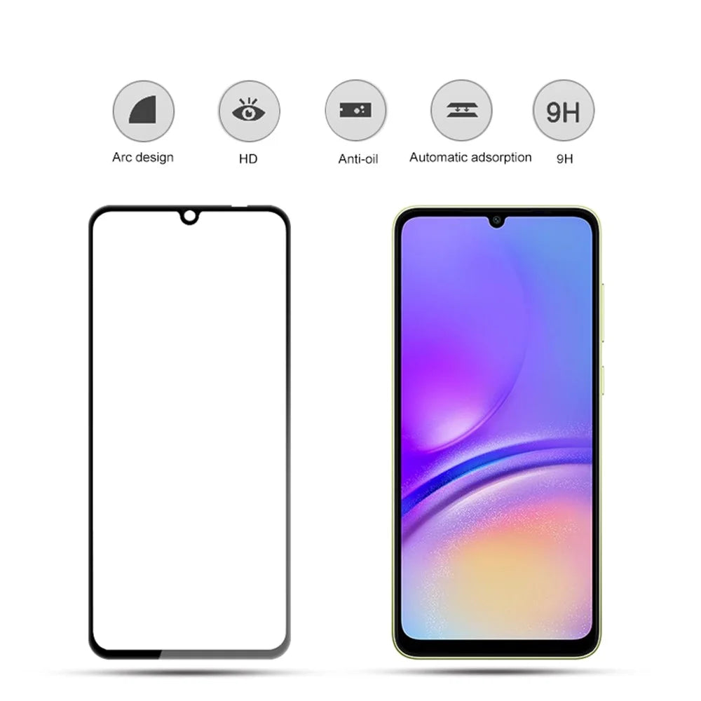 MOCOLO For Samsung Galaxy A05 4G Full Screen Protector Silk Printing Tempered Glass Film - Black - 3
