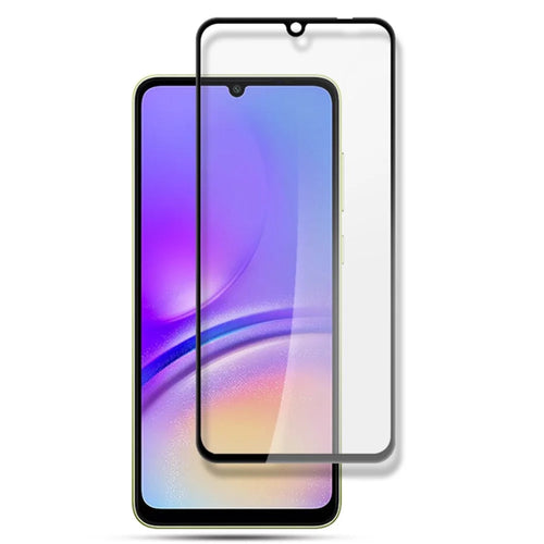 AMORUS For Samsung Galaxy A05 4G HD Clear Screen Protector Silk Printing Full Glue Tempered Glass Film - Black - 1