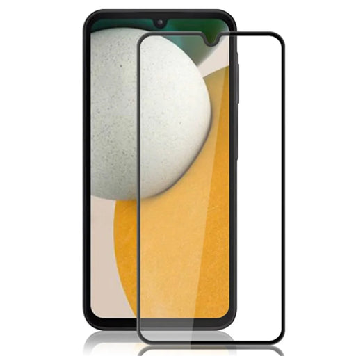 AMORUS For Samsung Galaxy A15 4G Screen Protector Silk Printing Full Glue HD Clear Tempered Glass Film - Black - 1
