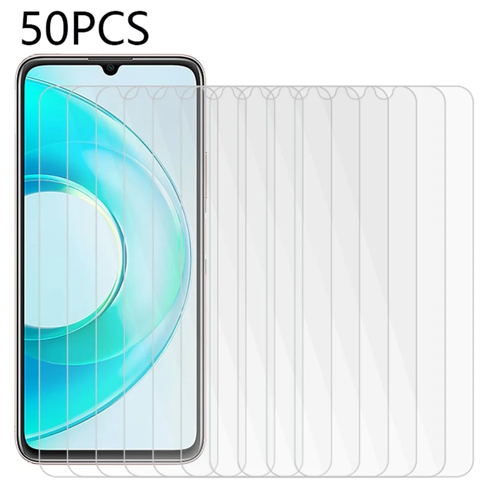 50Pcs For Wiko T3 / T10 4G High Definition Screen Protector Tempered Glass Screen Film (No Package, with Wipes Set, Dust-absorber, Guide Sticker) - 1