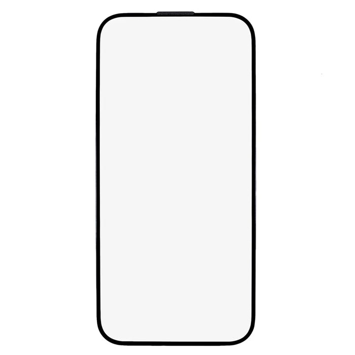 For iPhone 15 Pro Clear Screen Protector Black Edge Silk Printing Full Cover Tempered Glass Film with Dust-Proof Net - 2