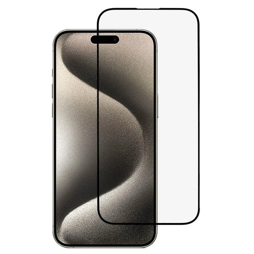 Anti-blue-ray Screen Film for iPhone 15 Tempered Glass Screen Protector Black Edge Silk Printing Clear Phone Film - 1