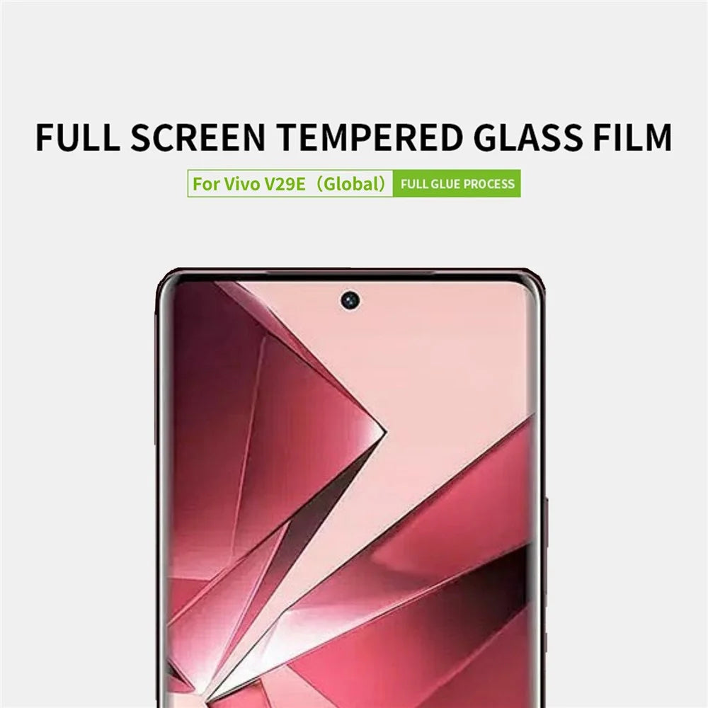 PINWUYO JK Tempered Glass Film Series-2 Screen Film for vivo V29e (Global) 5G Clear High Aluminum-silicon Glass Protector - 3